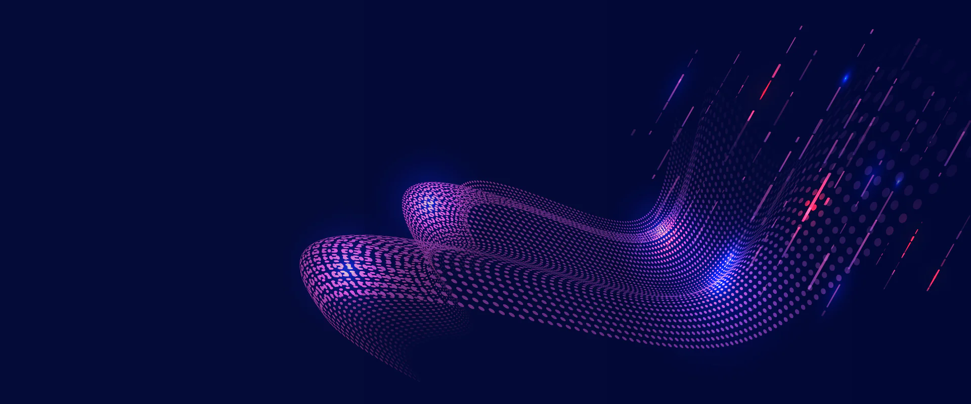 A sweeping dots flow