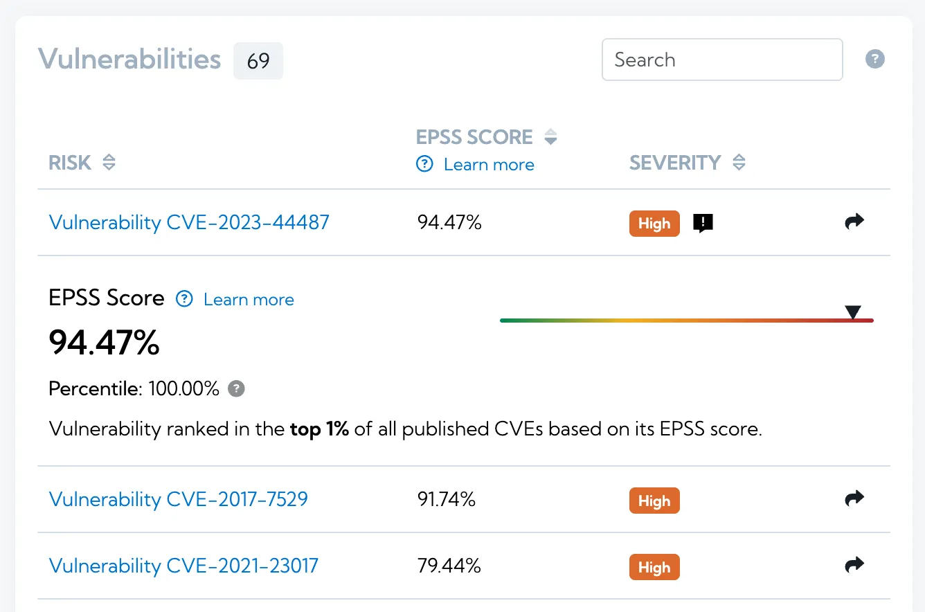 New vulnerabilities card on the Overview page New vulnerabilities card on the Overview page