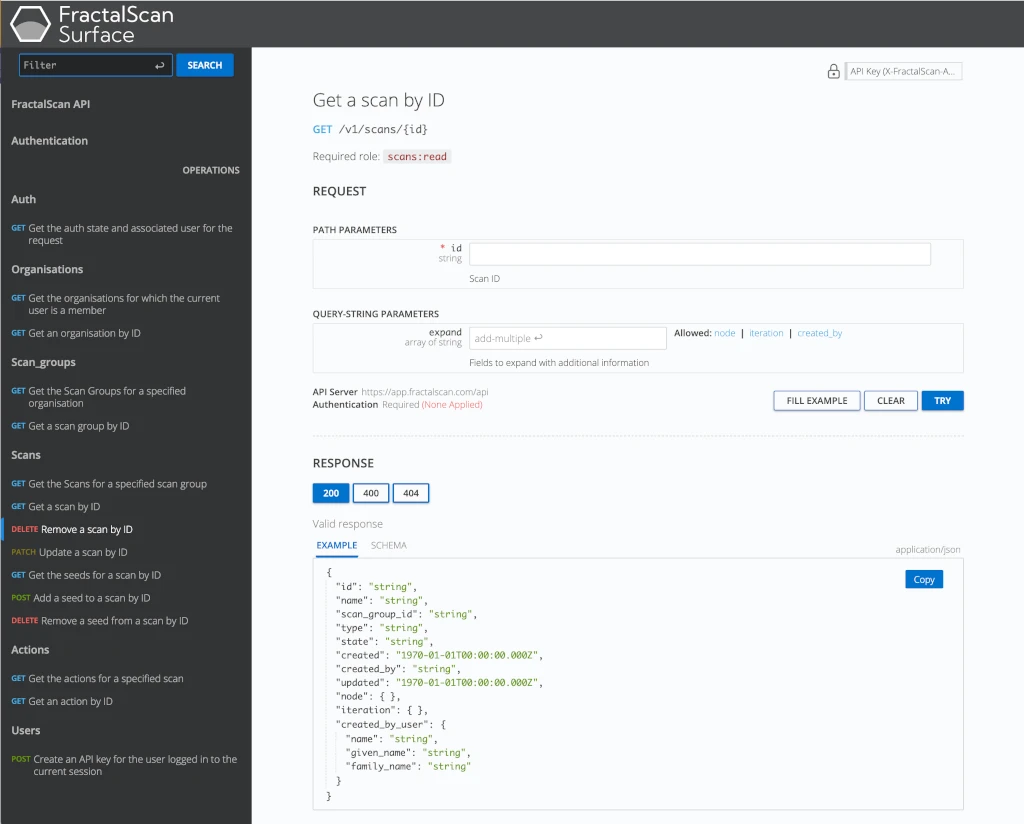 Hexiosec ASM API