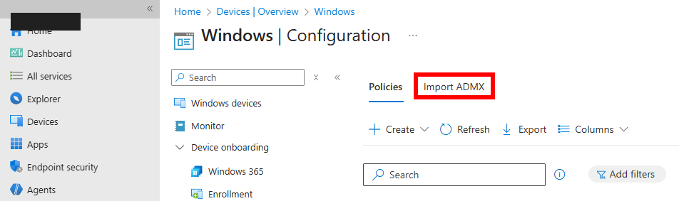 Intune Windows Config