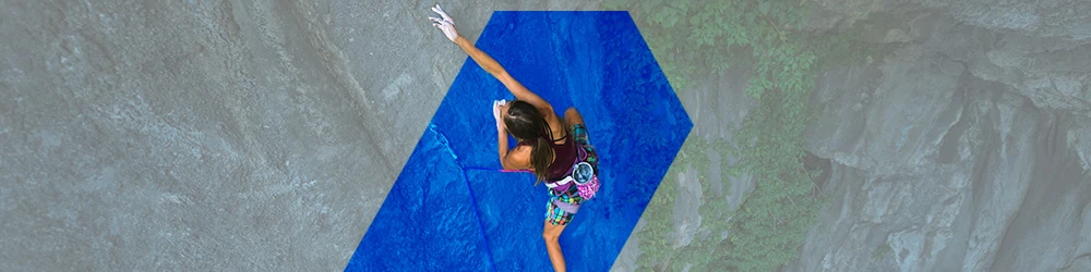 climber on rock face