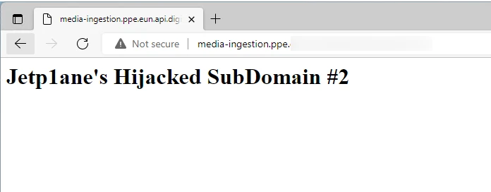 Hijacked site