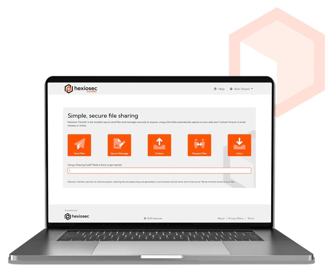 Hexiosec Transfer desktop app