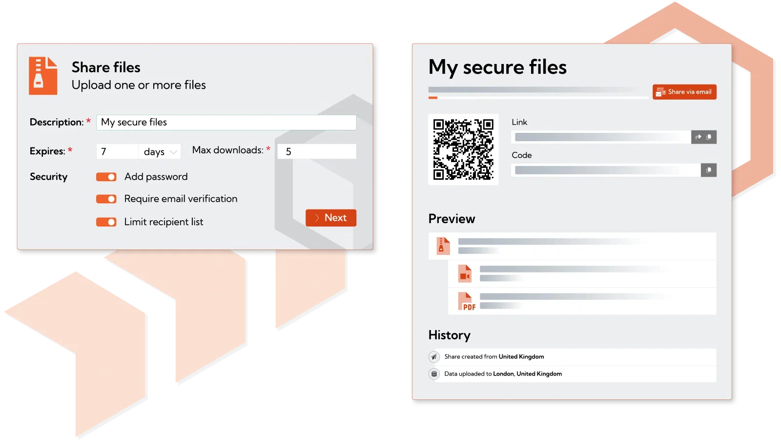 Secure file transfer hero image