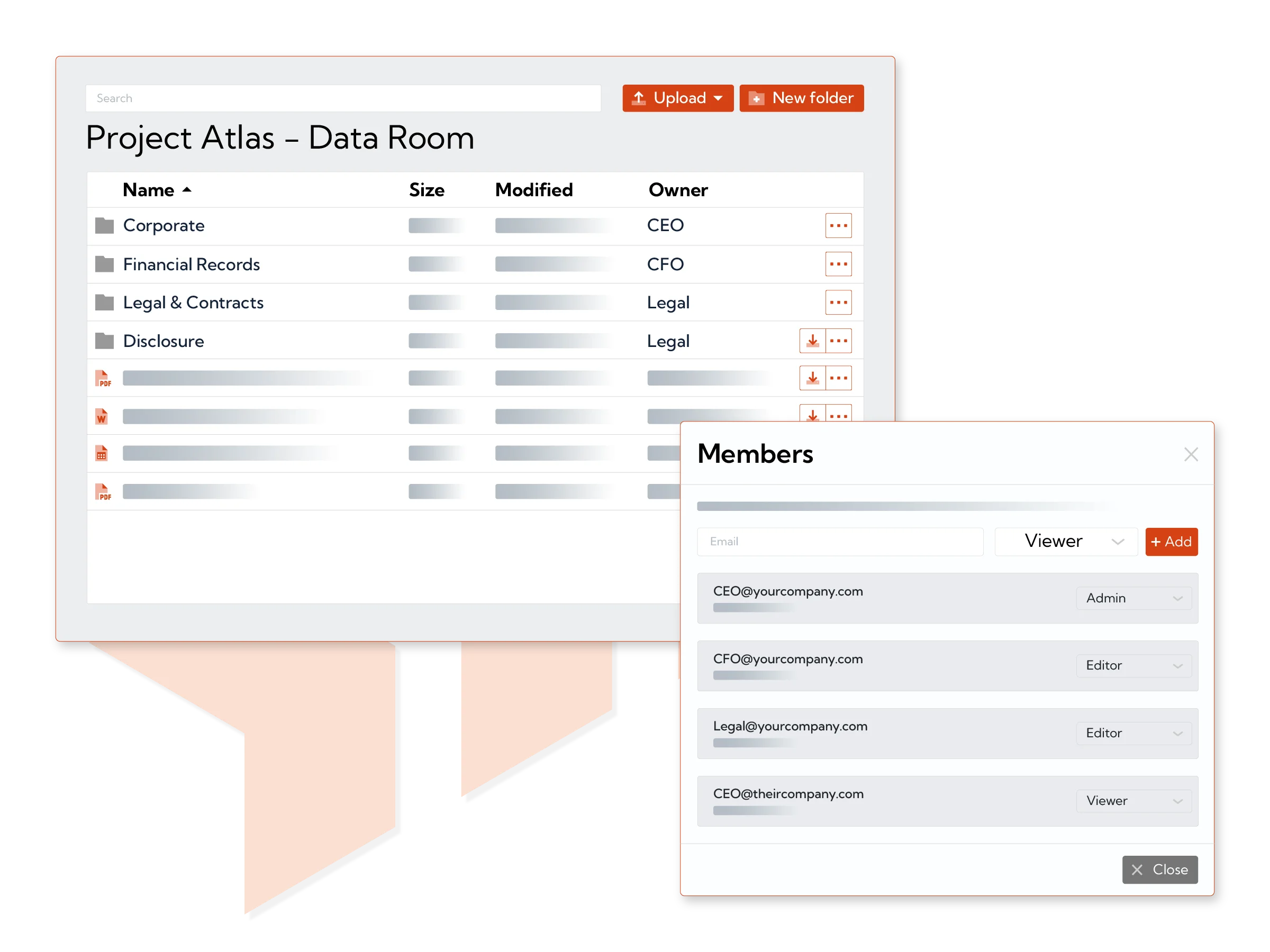 Hexiosec data room folder structure