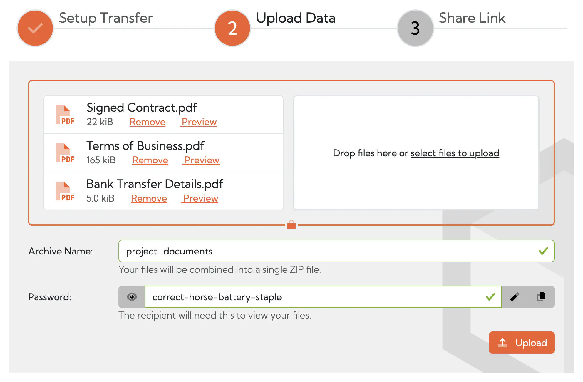 Securely sharing files with Hexiosec Transfer