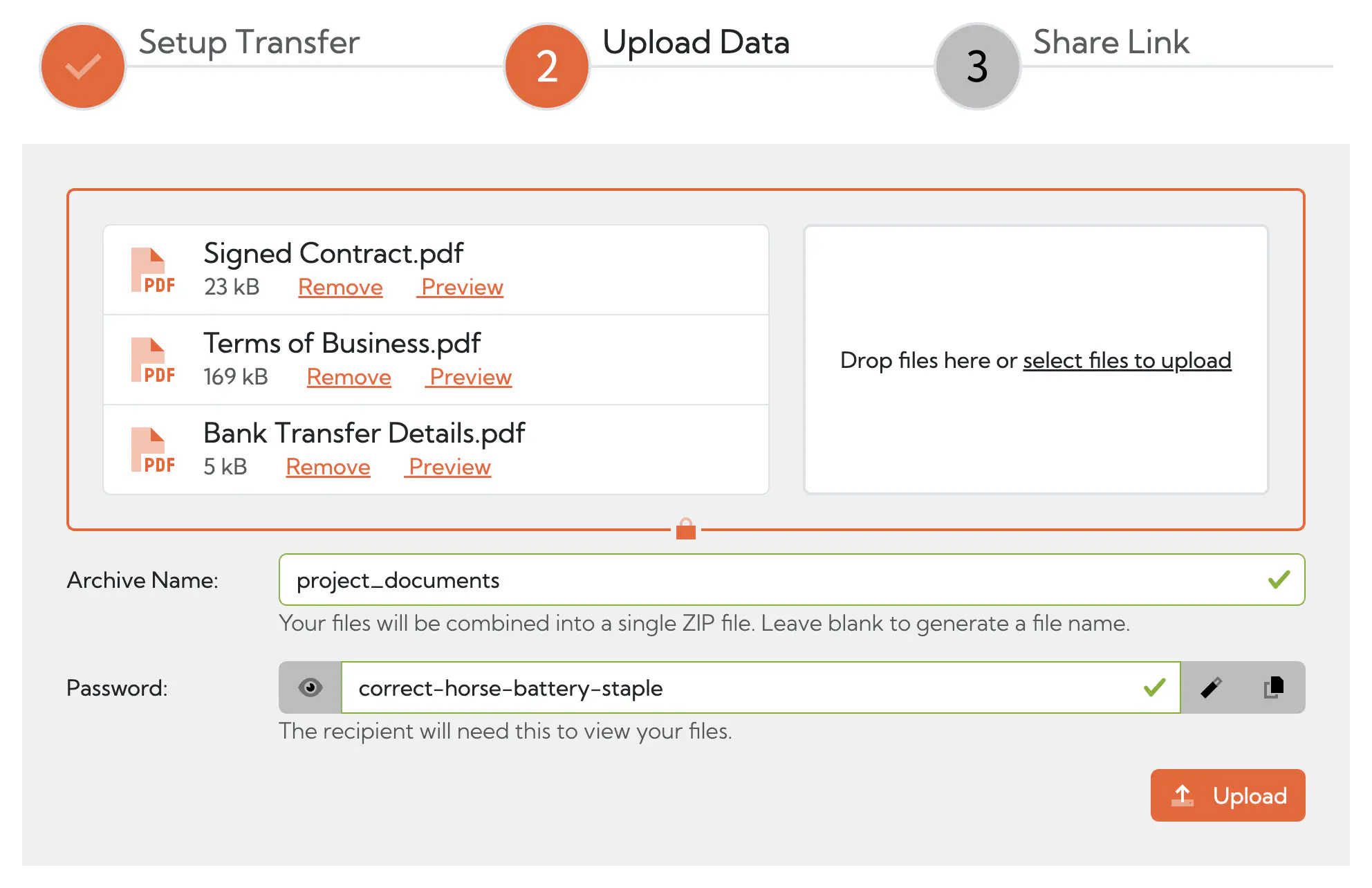 Securely sharing files with Hexiosec Transfer